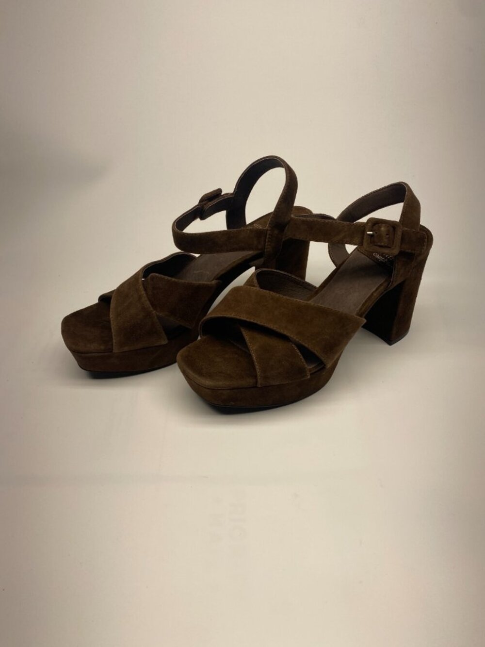 Jeffrey Campbell Womens Amma Platform Brown Slingback Sandal Sz 11